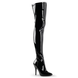 Pleaser STARDUST-1020-7 Black High Heeled Ankle Boots