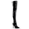 Pleaser STARDUST-1020-7 Black High Heeled Ankle Boots