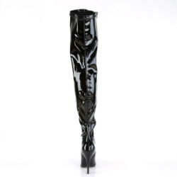 Pleaser SEDUCE-3000 Patent Stiletto Heeled Thigh Boots