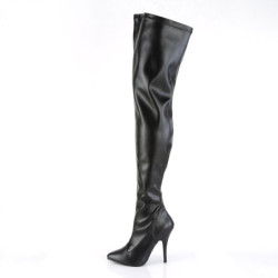 Pleaser SEDUCE-3000 Vegan Stiletto Heeled Thigh Boots
