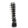 Demonia SWING-815C Smoke Vegan Platform Knee Boots