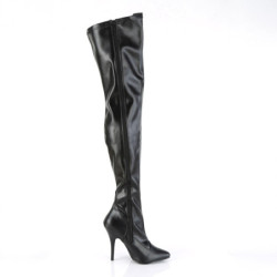 Pleaser SEDUCE-3000 Vegan Stiletto Heeled Thigh Boots