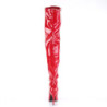 Pleaser SEDUCE-3000 Red Stiletto Heeled Thigh Boots