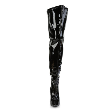 Pleaser ADORE-1046 Black Vegan Leather Ankle Boots
