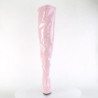 Pleaser ADORE-3000HWR Black Hologram Overknee Boots