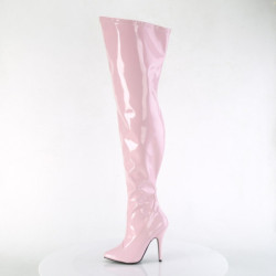 Pleaser ADORE-3000HWR Black Hologram Overknee Boots