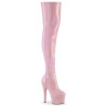 Pleaser ADORE-3000HWR Rose Hologram Overknee Boots