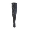 Pleaser Pink Label 3000WC Black Vegan Thigh High Boots Men
