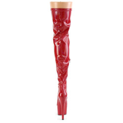 Pleaser ADORE-3000HWR Red Hologram Overknee Boots