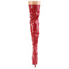 Pleaser ADORE-3000HWR Red Hologram Overknee Boots