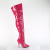 Pleaser SEDUCE-3000WC Pink Patent Thigh High Boots Men