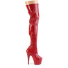 Pleaser ADORE-3000HWR Red Hologram Overknee Boots