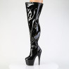 Pleaser ADORE-3000WCF Hologram Wide Calf Overknee Boots