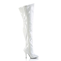 Pleaser SEDUCE-3000WC White Patent Sale Women