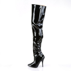 Pleaser SEDUCE-3010 Patent Heeled Thigh High Boots