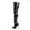 Pleaser SEDUCE-3010 Patent Heeled Thigh High Boots