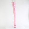 Pleaser ADORE-3011HWR Rose Hologram Overknee Boots