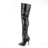 Pleaser SEDUCE-3010 Vegan Heeled Thigh High Boots