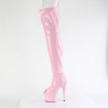 Pleaser ADORE-3011HWR Rose Hologram Overknee Boots