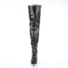 Pleaser SEDUCE-3010 Vegan Heeled Thigh High Boots