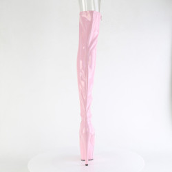 Pleaser ADORE-3011HWR Rose Hologram Overknee Boots