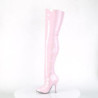 Pleaser ADORE-3011HWR Red Hologram Overknee Boots