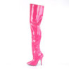 Pleaser SEDUCE-3010 Pink Heeled Thigh High Boots
