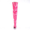 Pleaser SEDUCE-3010 Pink Heeled Thigh High Boots