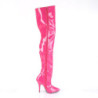 Pleaser SEDUCE-3010 Pink Heeled Thigh High Boots