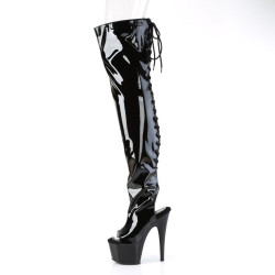 Pleaser ADORE-3017 Patent Platform Overknee Boots