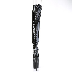 Pleaser ADORE-3017 Patent Platform Overknee Boots
