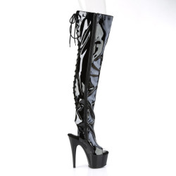 Pleaser ADORE-3017 Patent Platform Overknee Boots