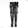 Pleaser ADORE-3023 Platform Laced Thigh High Boots