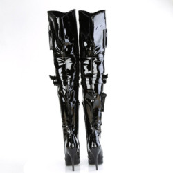Pleaser ADORE-3023 Platform Laced Thigh High Boots