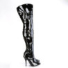 Pleaser ADORE-3023 Platform Laced Thigh High Boots