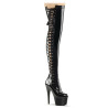 Pleaser ADORE-3050 Platform Laced Thigh High Boots