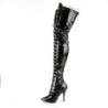 Pleaser ADORE-3050 Platform Laced Thigh High Boots
