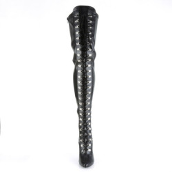 Pleaser SEDUCE-3024 Vegan Laced Thigh High Boots