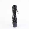 Pleaser BEJEWELED-1020-7 Black Hologram Patent Strass
