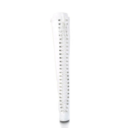 Pleaser SEDUCE-3024 White Laced Thigh High Boots