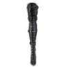 Pleaser SEDUCE-3028 Vegan Buckle Thigh High Boots