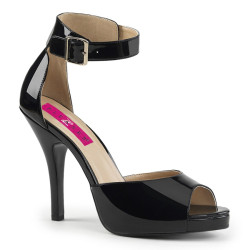 Pleaser Pink Label EVE-02 Black Patent Sale Women