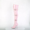 Pleaser SEDUCE-3028 Rose Buckle Thigh High Boots