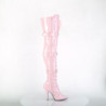 Pleaser SEDUCE-3028 Rose Buckle Thigh High Boots