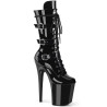Pleaser FLAMINGO-1053 Black Patent Women Ankle Boots
