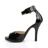 Pleaser Pink Label EVE-02 Black Patent Sale Women
