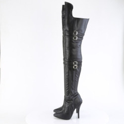 Pleaser SEDUCE-3080 Black Vegan Leather Sale Women