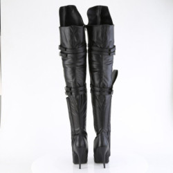 Pleaser SEDUCE-3080 Black Vegan Leather Sale Women