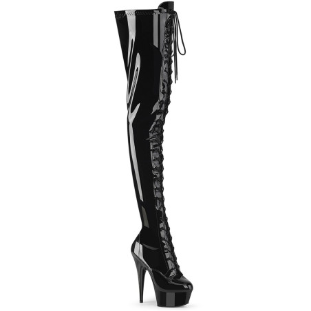 Pleaser DELIGHT-4023 Black Patent Sale Women