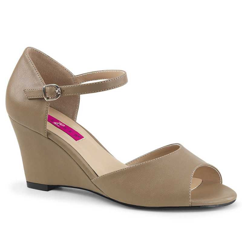 Pleaser Pink Label KIMBERLY-05 Taupe Vegan Sale Men Pleaser Pink Label KIMBERLY-05 Taupe Vegan Sale Men